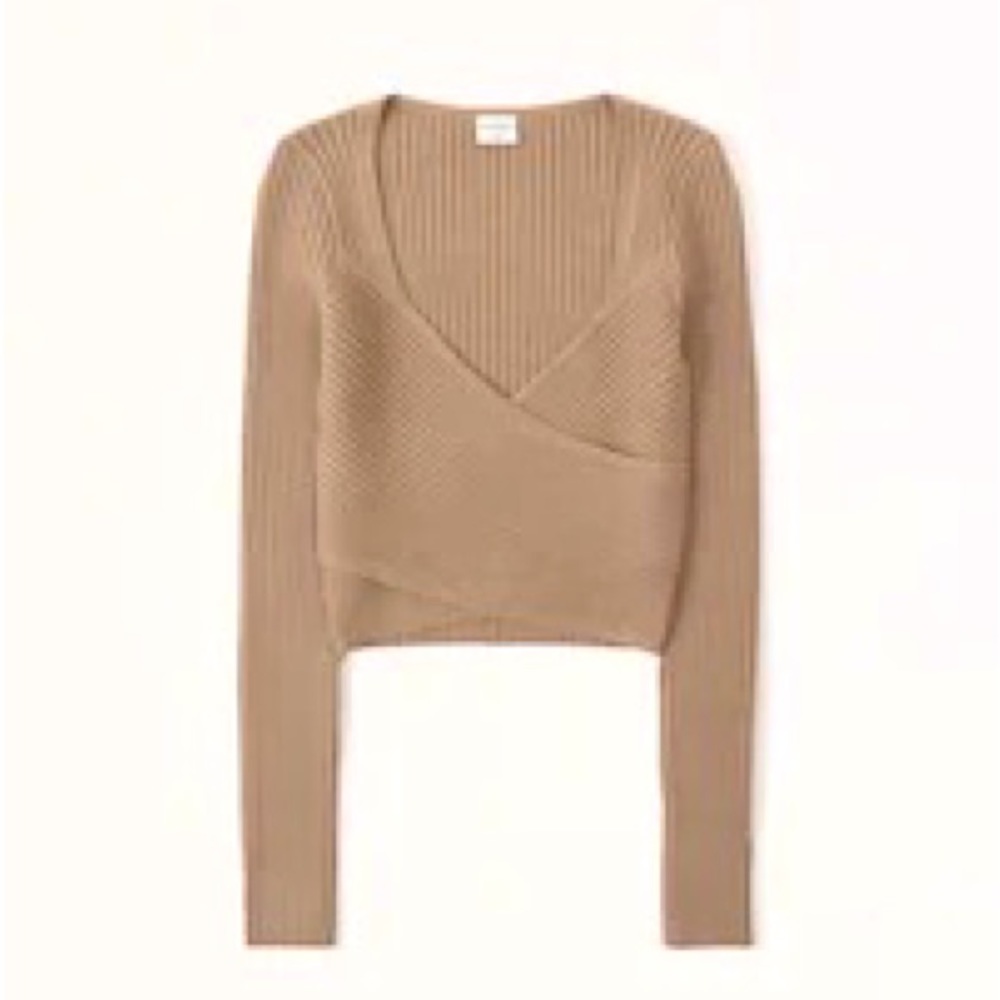 LuxeLoft Wrap Sweater Top